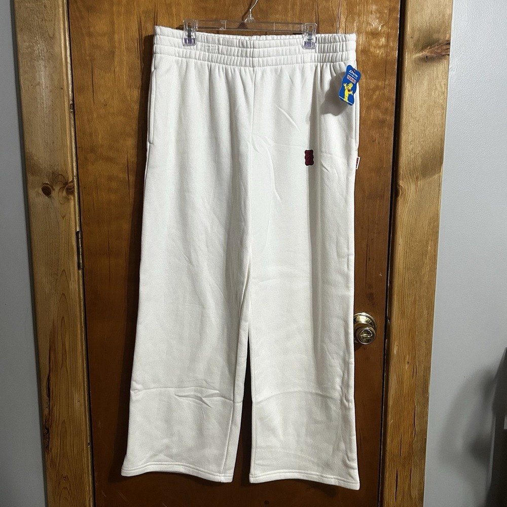 JCPenney x Haribo Cream Wide Leg Lounge Pants Gummy Bear X-Large Women's NWT $54